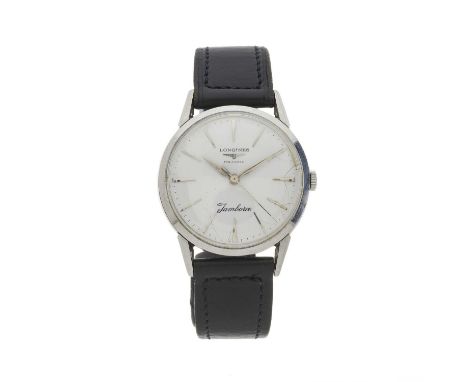 Longines, a stainless steel Jamboree wrist watch, reference 6883-1, signed manual wind movement calibre 280, serial 10816032,