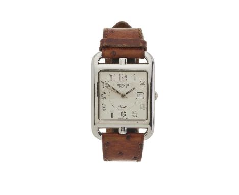 Hermes, a stainless steel Cape Cod wrist watch, reference CC1.710, signed automatic movement with quick date set, serial 8343