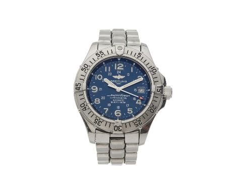 Breitling, a stainless steel Aeromarine SuperOcean bracelet watch, circa 2003, reference A17360, signed automatic movement ca