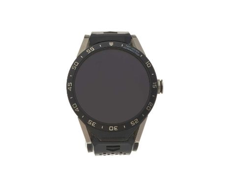 Tag Heuer, a titanium Connected wrist watch, reference SAR8A80, LCD display and Intel dual core processor, serial GL6013FZ545