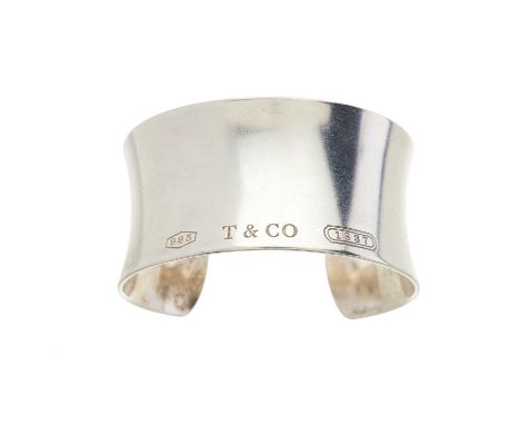 Tiffany &amp; Co., a silver 1837 cuff bangle bracelet, signed Tiffany &amp; Co., hallmarks for London 2013, inner diameter 6c