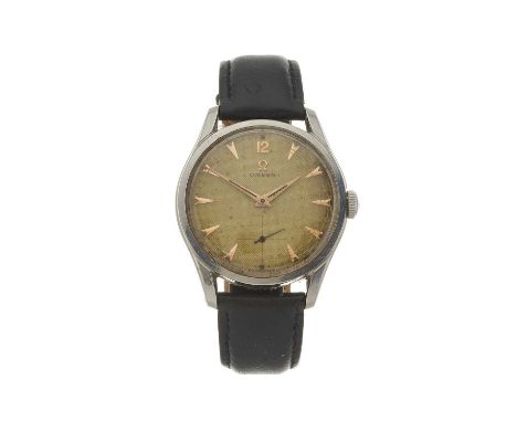 Omega, a stainless steel wrist watch, reference 2639-13, signed manual wind movement calibre 266, serial 13484745, fitted to 