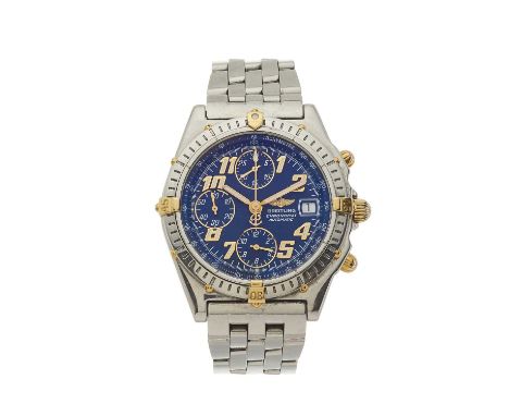 Breitling, a stainless steel Chronomat chronograph bracelet watch, reference B13050.1, signed automatic movement with quick d