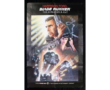 Blade Runner, The Director's Cut (1992) - film poster by John Alvin, starring Harrison Ford, Rutger Hauer, and Sean Young, fo