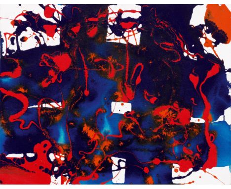 SAM FRANCIS(San Mateo 1923–1994 Santa Monica)Untitled. 1994.Acryl auf Leinwand.Verso mit den Stempeln: The Sam Francis Estate