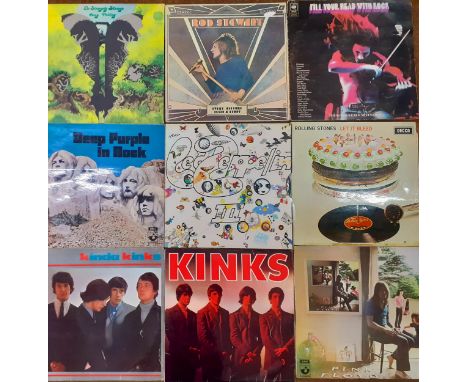 A small quantity of LP's and 12" records to include The Kinks (Matrix NN 1096-A2T, initials AAAB scratched near the matrix, m