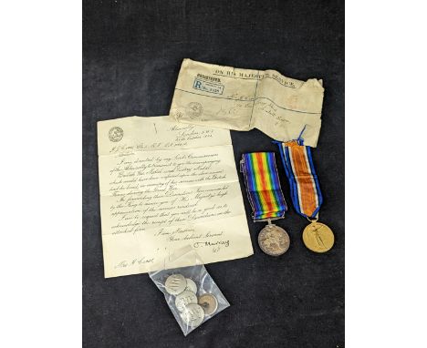 WWI medals to include the Victory medal and 1914-1918 British ware medal awarded to K.29910 A.J.Cross.STO.1.R.N. along with a