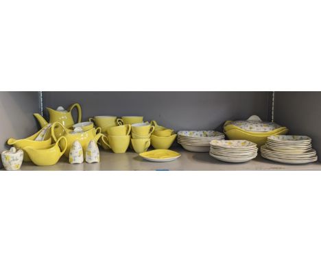 A Midwinter part tea/dinner service to include cups, saucers, plates, jugs, teapot, bowls and other itemsLocation: 11:2 