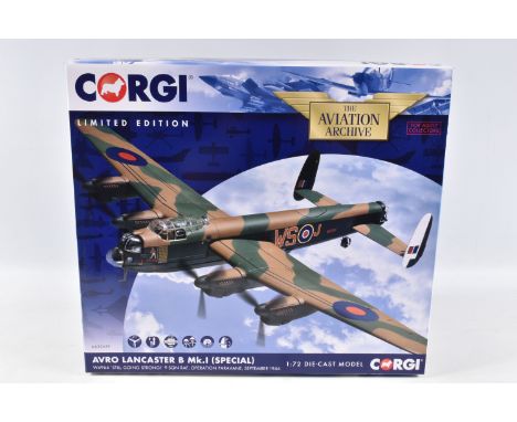 A BOXED LIMITED EDITION CORGI AVIATION ARCHIVE AVRO LANCASTER B Mk.I (SPECIAL) 1:72 SCALE MODEL DIECAST AIRCRAFT, numbered AA