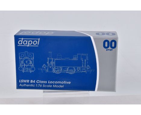 A BOXED DAPOL OO GAUGE LSWR B4 CLASS LOCOMOTIVE, BR late crest, no. 30096, appears in new condition with  owner's manual, out