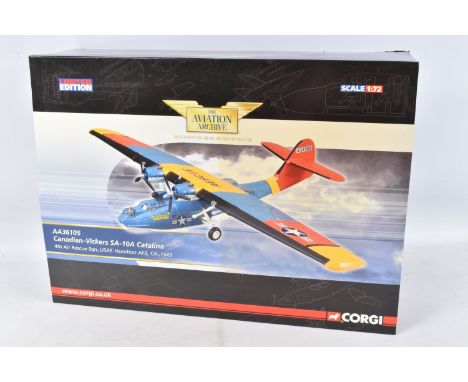 A BOXED LIMITED EDITION CORGI AVIATION ARCHIVE CANADIAN-VICKERS SA-10A CATALINE MODEL MILITARY AIRCRAFT, 1:72 scale,  4th Air