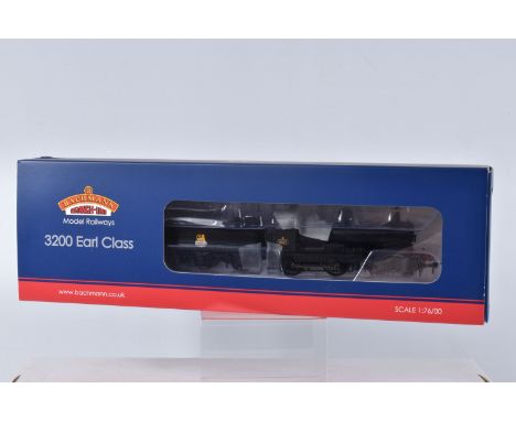 A BOXED  BACHMANN  BRANCHLINE  MODEL  RAILWAYS  OO GAUGE GWR 3200 Class 9017 in BR Black with early emblem, item no. 31-086, 