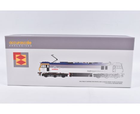A BOXED ACCURASCALE EXCLUSIVE MODEL RAILWAY CLASS 92 LOCOMOTIVE, Highly detailed OO Gauge, 'Charles Dickens' no, 92022. model