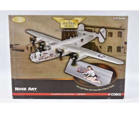 A BOXED LIMITED EDITION CORGI AVIATION ARCHIVE NOSE ART COLLECTION CONSOLIDATED B-24J LIBERATOR - 'MICHIGAN' 1:72 SCALE MODEL