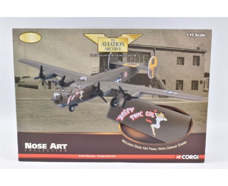 A BOXED LIMITED EDITION CORGI AVIATION ARCHIVE NOSE ART COLLECTION B-24J LIBERATOR ' SLEEPY TIME GAL' 1:72 SCALE MODEL DIECAS