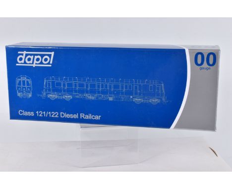 A BOXED DAPOL OO GAUGE CLASS 122 DIESEL RAILCAR, Gloucester RCW 'Bubble Car' DMU 55012 Regional Railways livery, item no. 4D-
