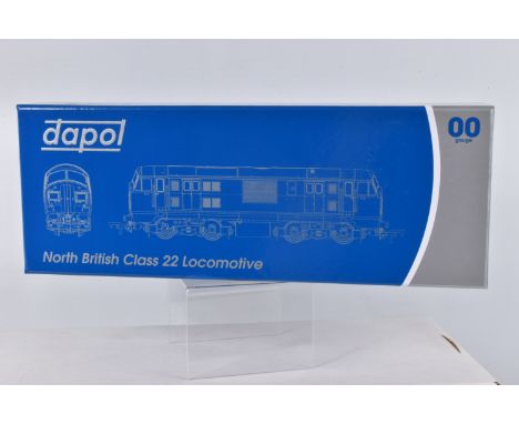 A BOXED DAPOL OO GAUGE NORTH BRITISH CLASS 22 LOCOMOTIVE, D6327 in BR Blue with small yellow panels and headcode boxes, item 