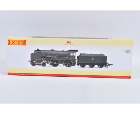 A BOXED HORNBY MODEL RAILWAY OO GAUGE EARLY BR 4-4-0 Schools Class ' Westminster' no. 30908, in BR green, model no. R3311,  a