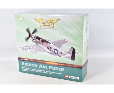 A BOXED LIMITED EDITION CORGI AVIATION ARCHIVE P-51D-20-NA MUSTANG MODEL MILITARY AIRCRAFT, 1:32 scale 'Big Beautiful Doll', 