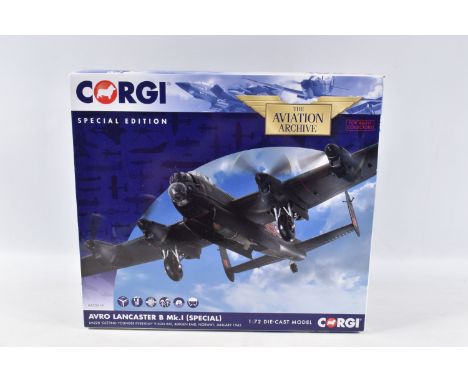 A BOXED SPECIAL EDITION CORGI AVIATION ARCHIVE AVRO LANCASTER B Mk.I (SPECIAL) 1:72 SCALE MODEL DIECAST AIRCRAFT, numbered AA