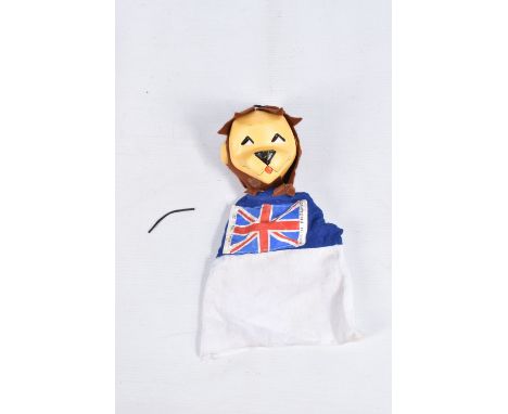 AN UNBOXED PELHAM 1966 WORLD CUP WILLIE HAND/GLOVE PUPPET, missing ball from end of elastic, but otherwise appears complete a