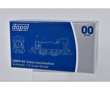 A BOXED DAPOL OO GAUGE LSWR B4 CLASS LOCOMOTIVE, L &amp; SWR B4 0-4-0T Normandy in black, item no. 4S-018-001, appears in new