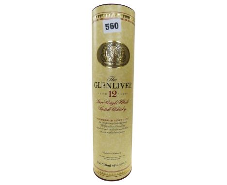 Glenlivet 12 Year Old Single Malt Whiskey, 70cl