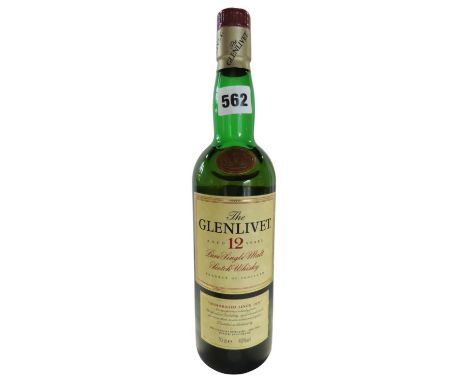 Glenlivet 12 Year Old Single Malt Whiskey, 70cl