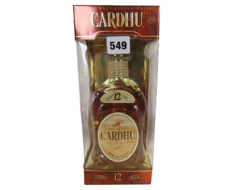 Cardhu 12 Year Old Single Malt Whiskey 75cl 