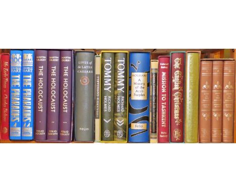 Folio Society - a large collection of historical interest (36) to include Hart's The Pharaohs, Hourani's History of the Arab 