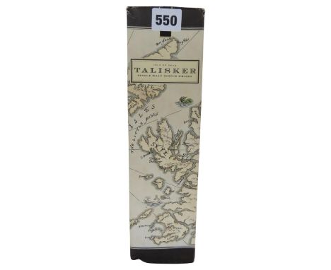 Talisker Single Malt Scotch Whiskey, 70cl Map Label
