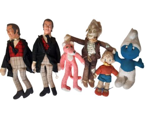 Vintage toys including 2 Dr Doolittle figures (pull string AF) styled on 1967 Rex Harrison character height 55cm, a 1970's Wo