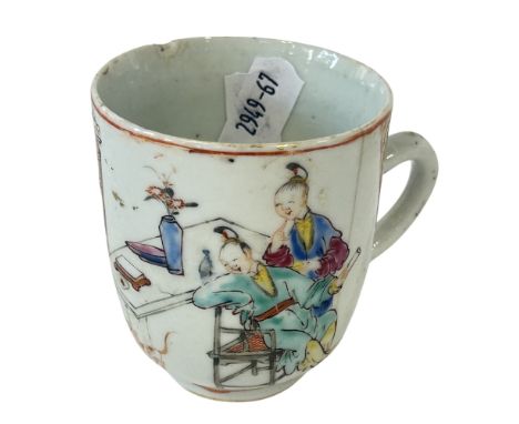 A collection of twelve 18th and 19th century Chinese and Japanese porcelain, to include: 18th century Chinese imari dish; sat