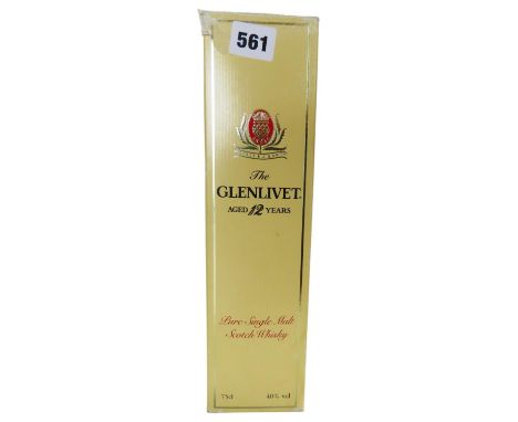 Glenlivet 12 Year Old Single Malt Whiskey, 70cl
