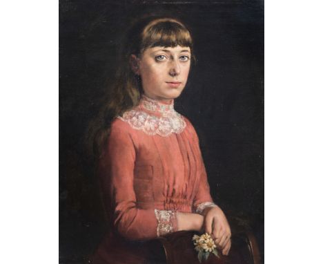 Full title: Jan-Hendrik Scheltema: Portrait of Maria Christina Boone, oil on canvas, dated 1888Description: Work: 64,3 x 49,8