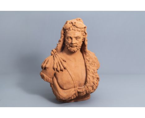 Full title: Flemish school, after Lucas Faydherbe (1617-1697): 'Hercules', terracotta, 19th C.Description: H 82,5 cm   Ref.: 