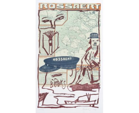 Full title: Pierre Alechinsky (1927): 'Rossaert', lithograph in colours, ed. 28/90, dated 2003Description: Work: ca. 94 x 56 