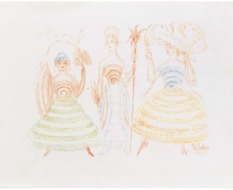 Full title: James Ensor (1860-1949): 'Les coquilles', lithograph in colours, [1929]Description: Work: 32,5 x 24,7 cm  Frame: 
