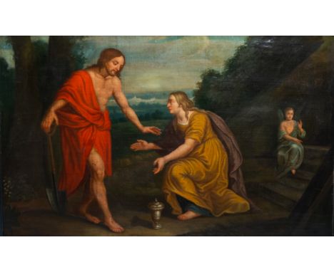 Full title: Flemish school, after Jan Brueghel II (1601-1678): Noli me tangere, oil on canvas, 17th C.Description: Work: 119,