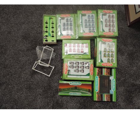 A 1970's Subbuteo 00 scale Newcastle United Team set, boxed along with nine 1980's 63000 part team sets and a C100 Nottingham