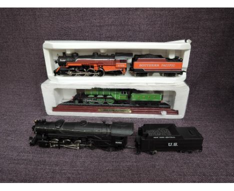 A Rivarossi HO scale 2-8-2 US New York Central Loco &amp; Tender 5155, unboxed and a RSO Yugoslavia 2-8-2 Southern Pacific Lo