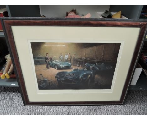 A Limited Edition Framed Print after Alan Fearnley, New Kid On The Block, numbered 168/300 and signed in pencil, 90cm x 75cm,