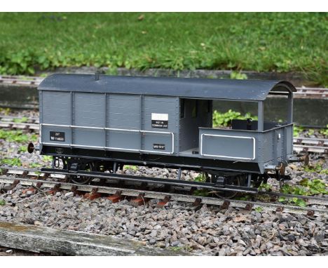 A well built 5 inch gauge Great Western Railway 20 ton guards van No W1144823, with 'Not in common use' sticker, finished in 