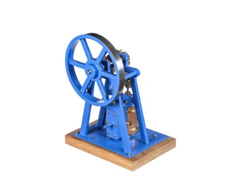 A well engineered model of an over-type vertical steam engine, built by Mr D Russell of Frazerburgh to his own design. The ov
