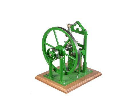 A well-engineered 1 inch scale freelance model of a Scotch crank live steam engine, built by Mr D. Russell of Fraserburgh fro