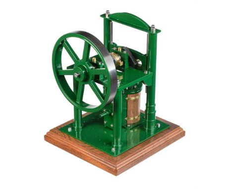 A well-engineered 1 inch scale freelance model of a Scotch crank live steam engine, built by Mr D. Russell of Fraserburgh bas