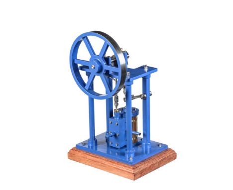 A well-engineered model of an over-type vertical live steam mill engine, built by Mr D. Russell of Fraserburgh based on the S