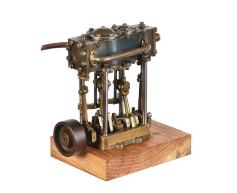 A well engineered model of Stuart Turner compound launch engine, cylinder 1 1/4 inch and 7/8 inch bores by 7/8 inch stroke th