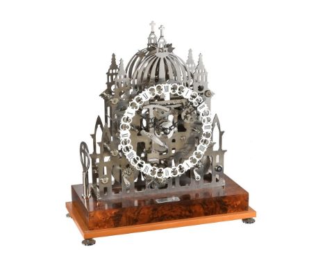 An exhibition standard 'model engineer' built St Pauls Cathedral Skeleton clock, built in Australia by the well known enginee