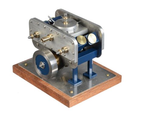 A well engineered model of 'The Middleton V4' Oscillating marine engine, built by Mr D Russell of Frazerburgh from a design p